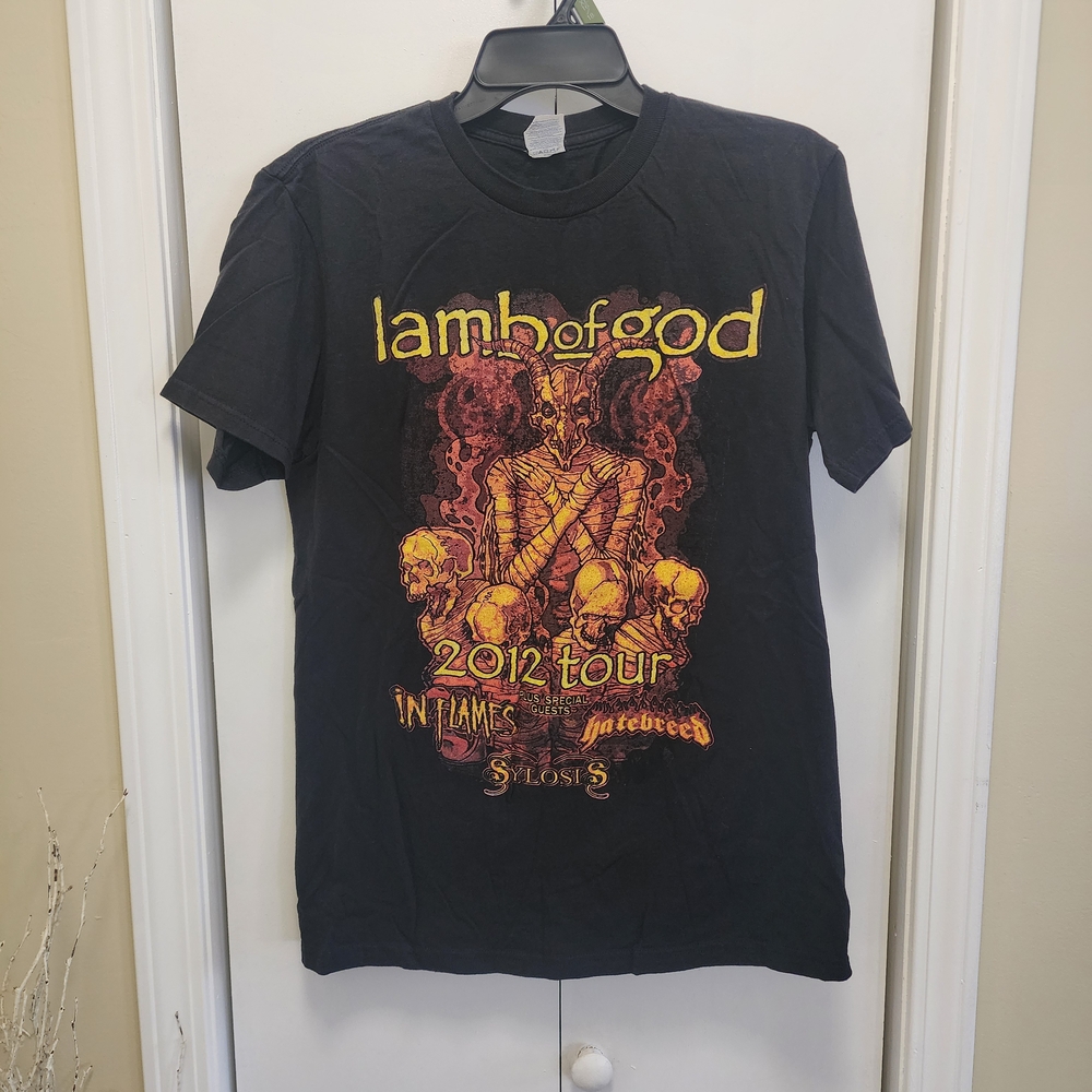 Lamb Of God Black Graphic 2012 Tour Tee